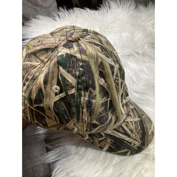 Ducks Unlimited Men’s Mossy Oak Shadow Grass Camouflage Cap Adjustable Strap - Picture 8 of 10